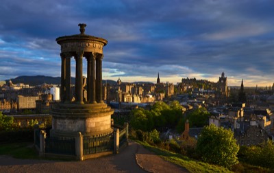  Dugald Stewart Monument, Calton Hill, looking towards Old Town 