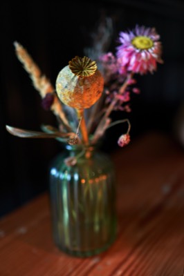  Flower Arrangement in Restaurant 
