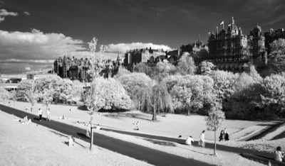  Princes Street Gardens, View of Old Town 