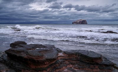  Seacliff Beach, looking at Bass Rock 